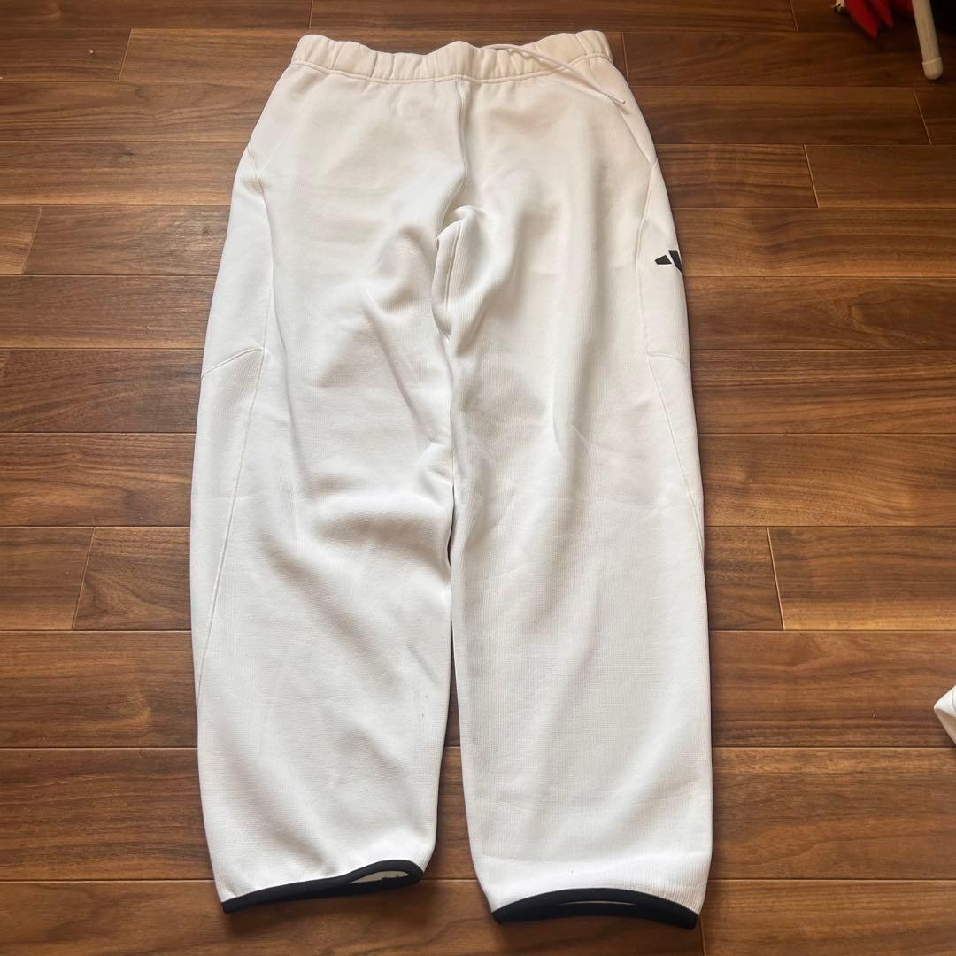 adidas セットアップ メンズ L パーカー パンツ ジャージ 上下 白美品