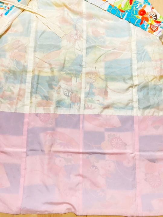 アンティーク　美品水色着物セット