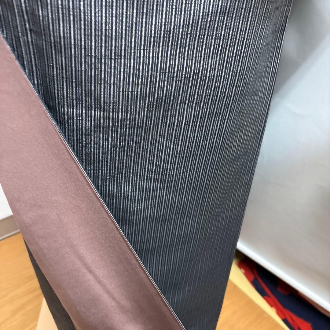 正絹 真綿紬 縞柄