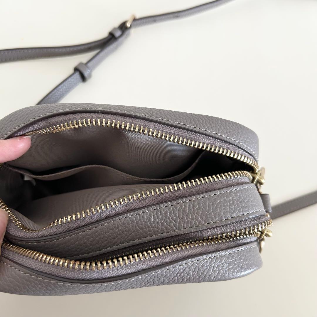 TORY BURCH トリーバーチ グレー ペリーボンベ　ミニバッグ