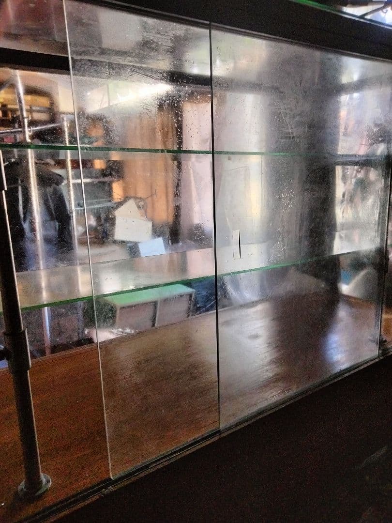 昭和レトロ文楽足袋木製ショーケース