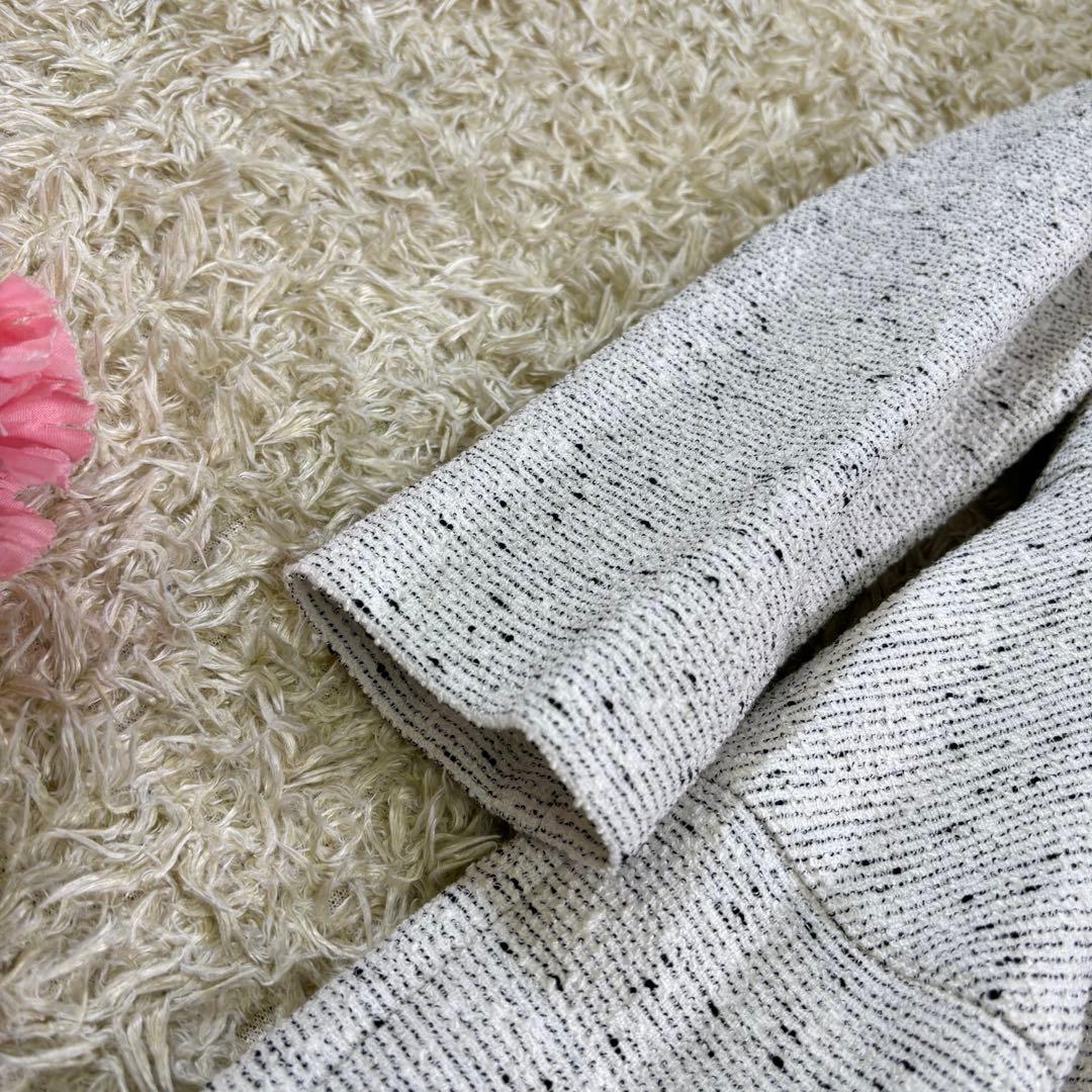 アナイ2024s ツイードジャージーコクーン 膝丈ワンピース　36