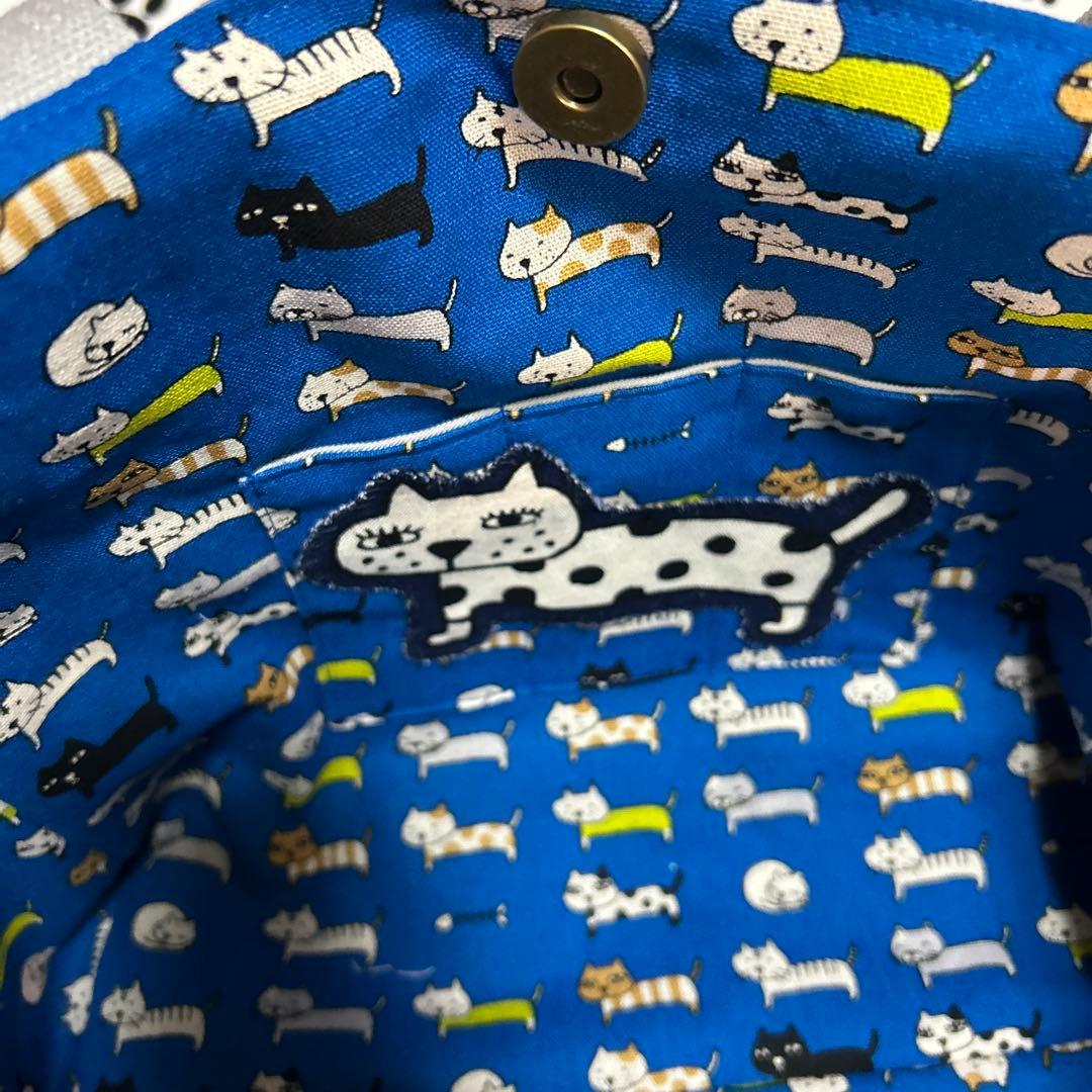 スクエアトートバッグ2点、デカネコちゃん