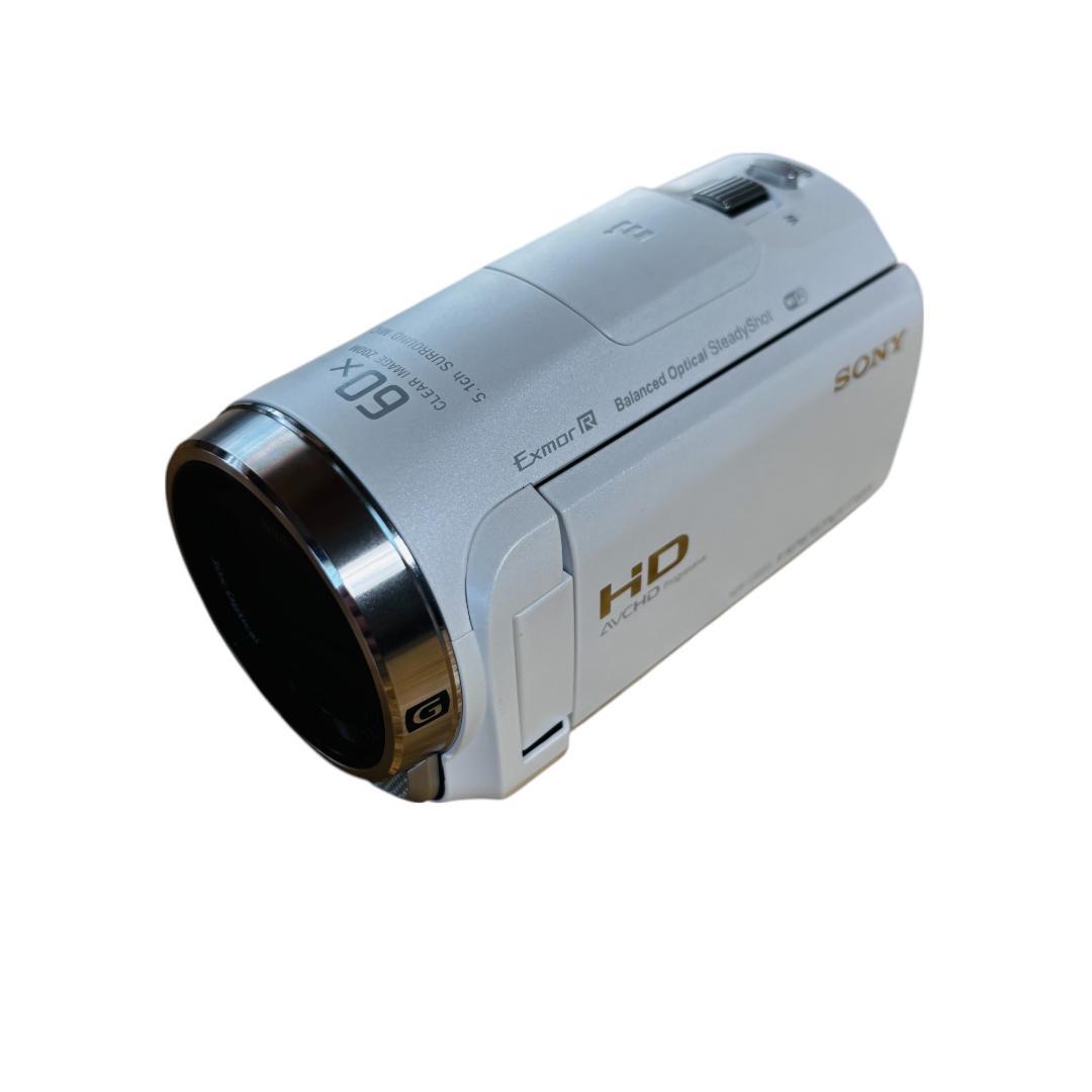 ソニー SONY HDR-CX680 ホワイト 展示極美品 バッテリー未使用