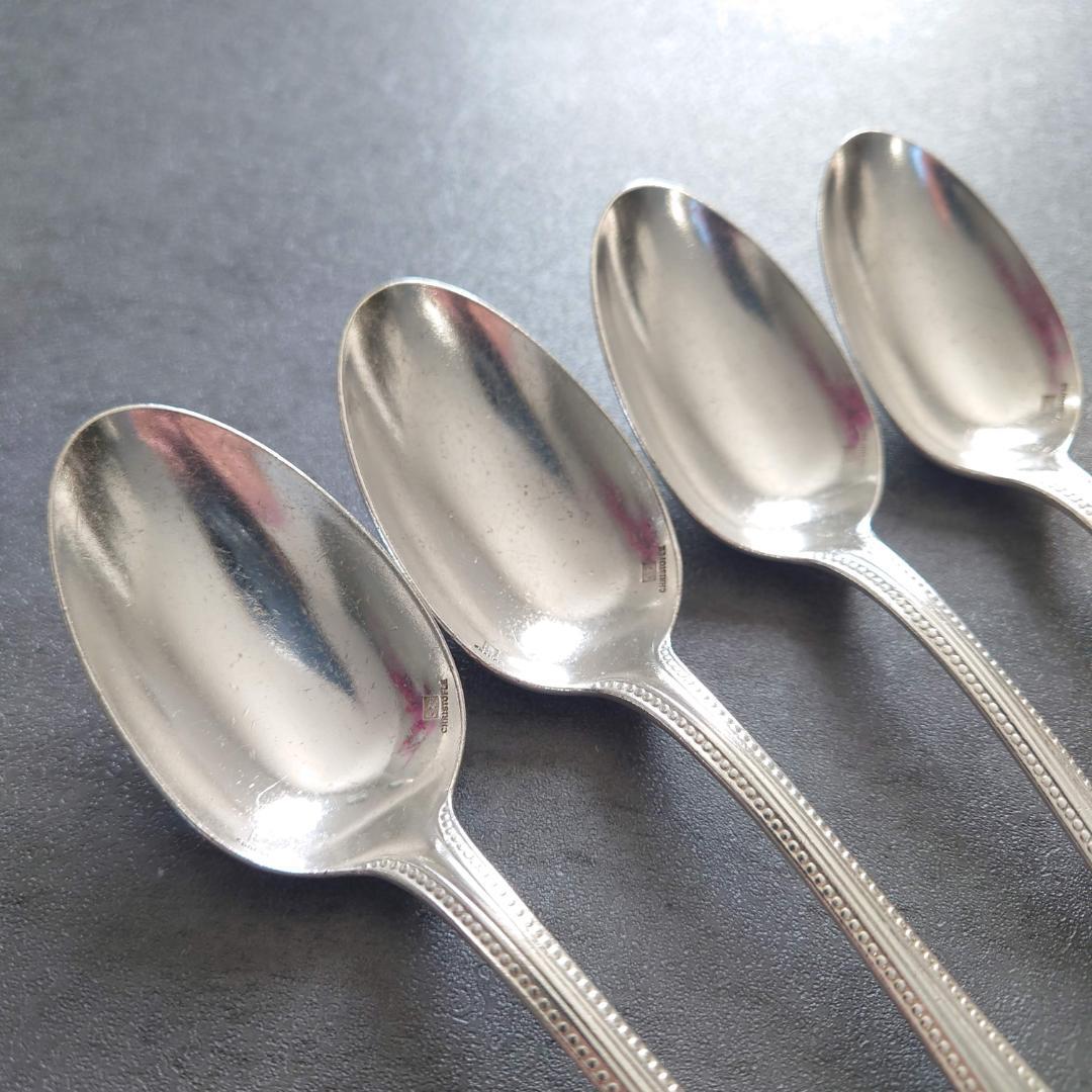 希少 クリストフル パール デザートスプーン 4点