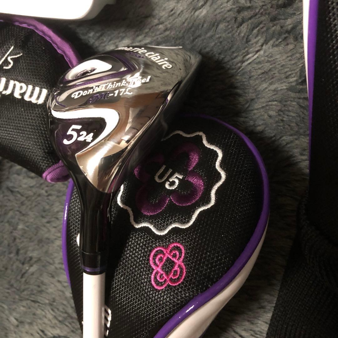 ホ*C様 美品　marie claire ゴルフクラブセット ７本　黒紫