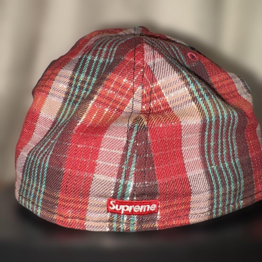 帽子 Supreme llic Plaid S Logo New Era