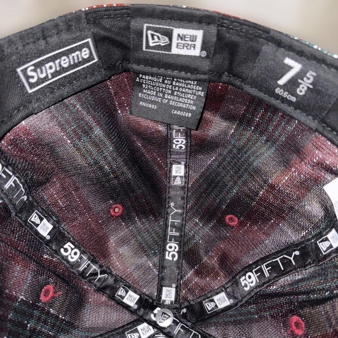 帽子 Supreme llic Plaid S Logo New Era