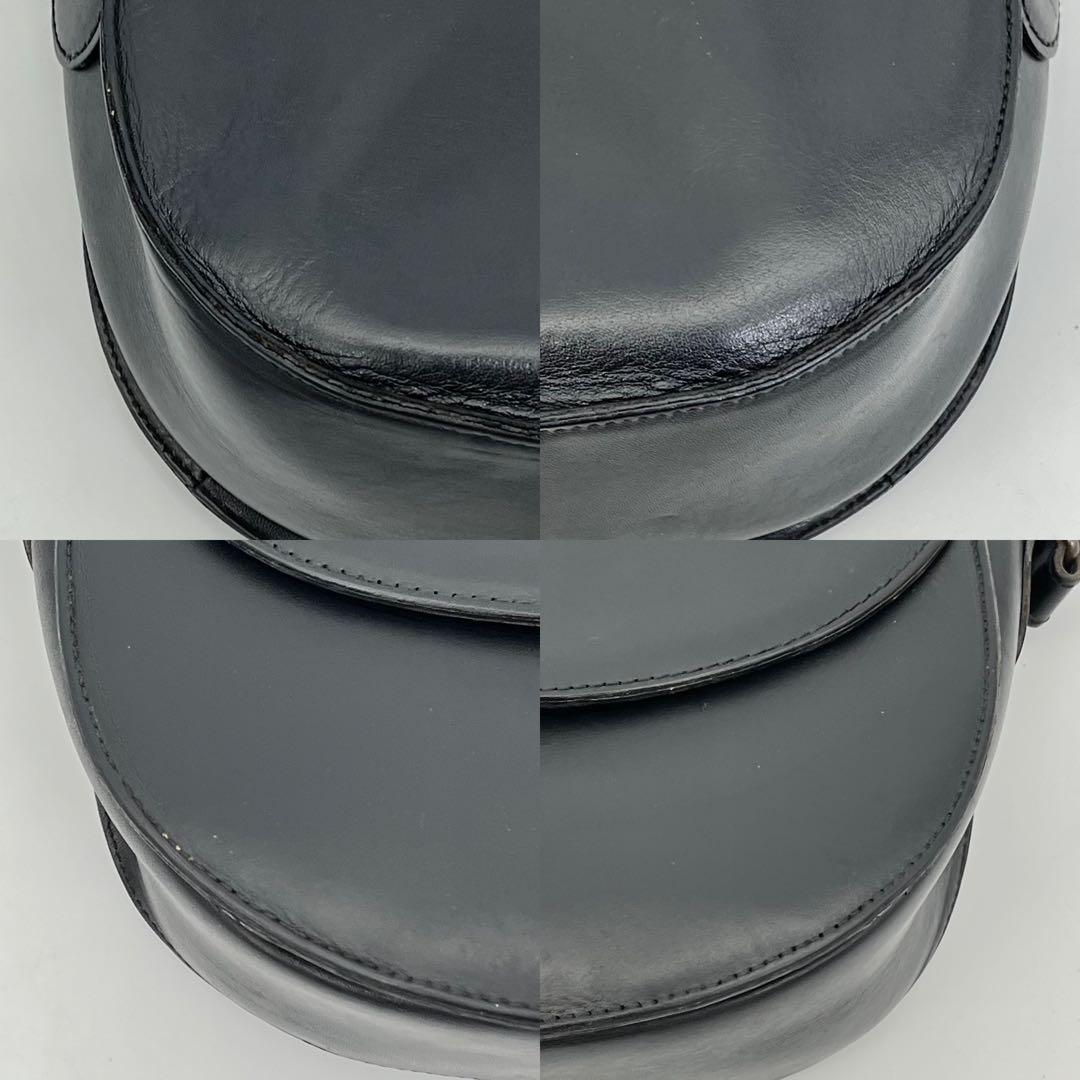 イヴサンローラン ショルダーバッグ 斜めがけ カサンドラ YSLロゴ 黒 レザー