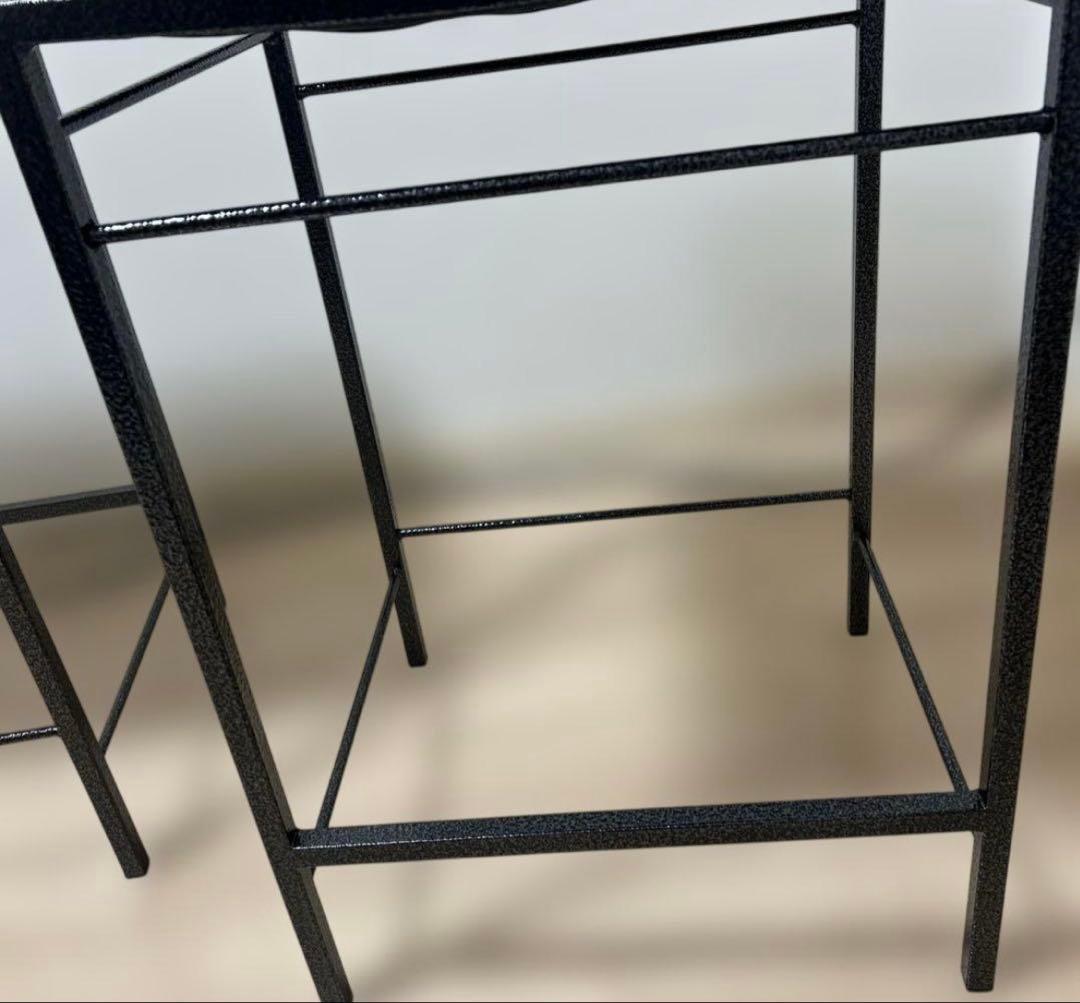 極美品✨ HIKARI ブラックメタル ダイニングチェア