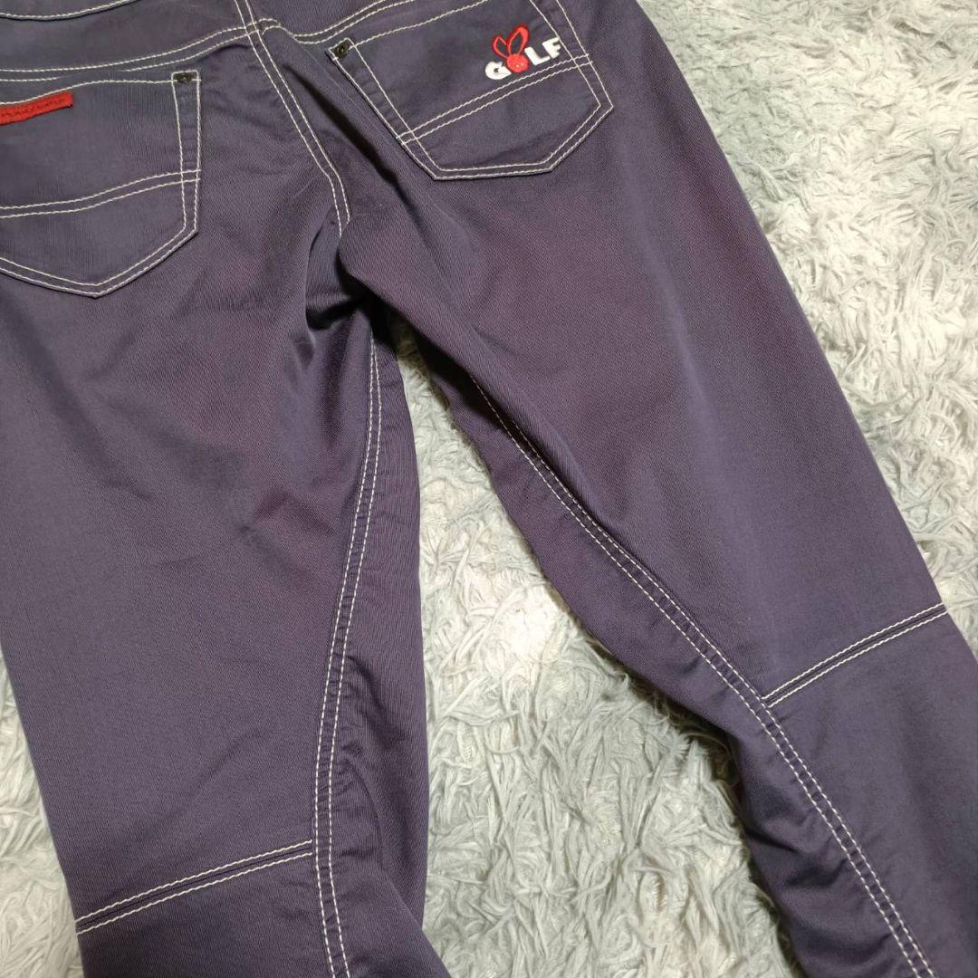 マスターバニー エディション　ストレッチ　パンツ　ゴルフ　刺繍　ウェア