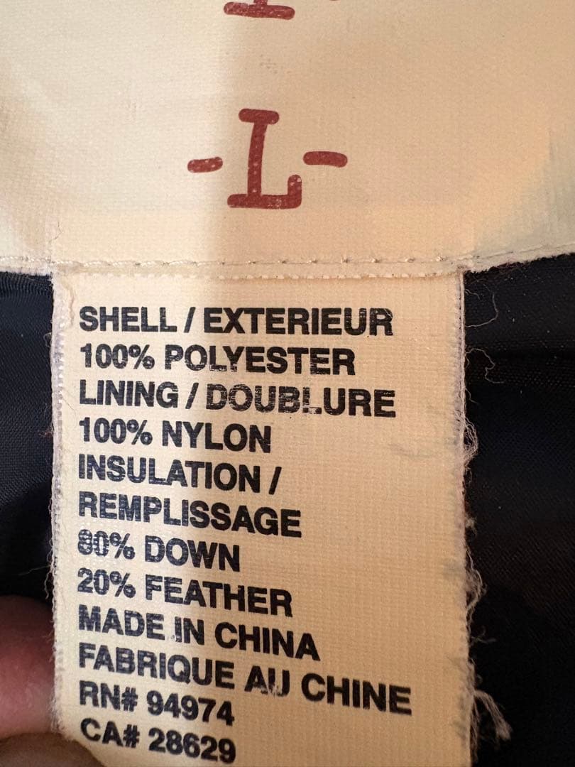 stussy ダウンジャケット　 ブラック　サイズＬ