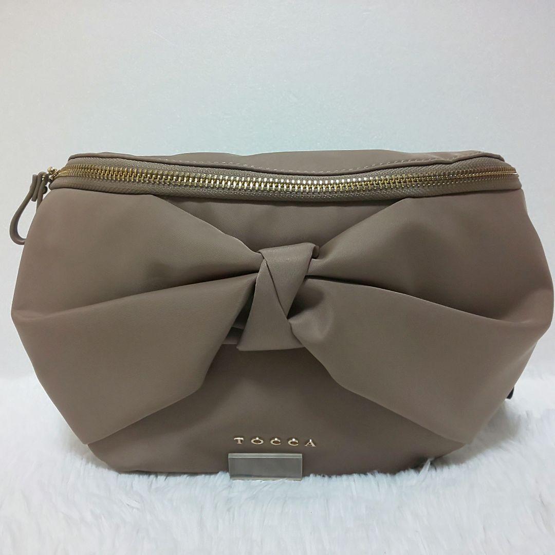 ✨美品✨TOCCA トッカ ボディバッグ ウエストポーチ ナイロン リボン 撥水