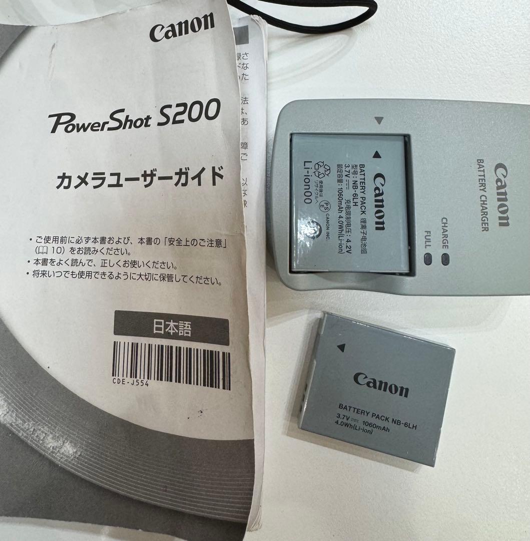 【外観美品】Canon S200 コンパクトデジタルカメラ ブラック