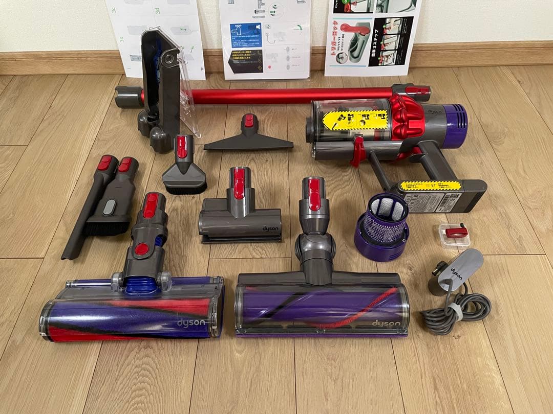 ダイソン (F)V10SV12 新品パイプ付 ２ヘッドから選択　交換フィルター付