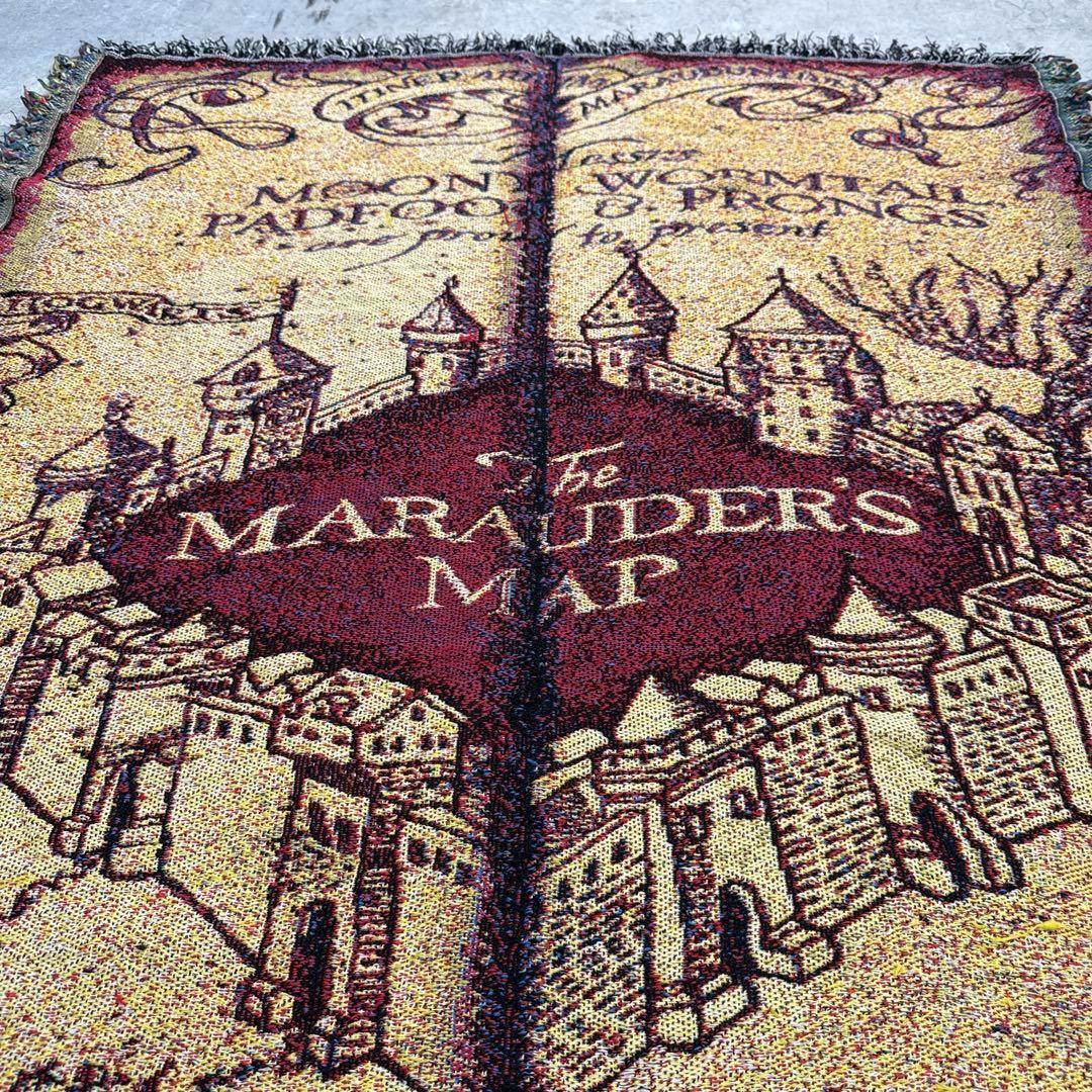 ハリーポッター　忍びの地図　ブランケット　マルチカバー　ラグ　140x117