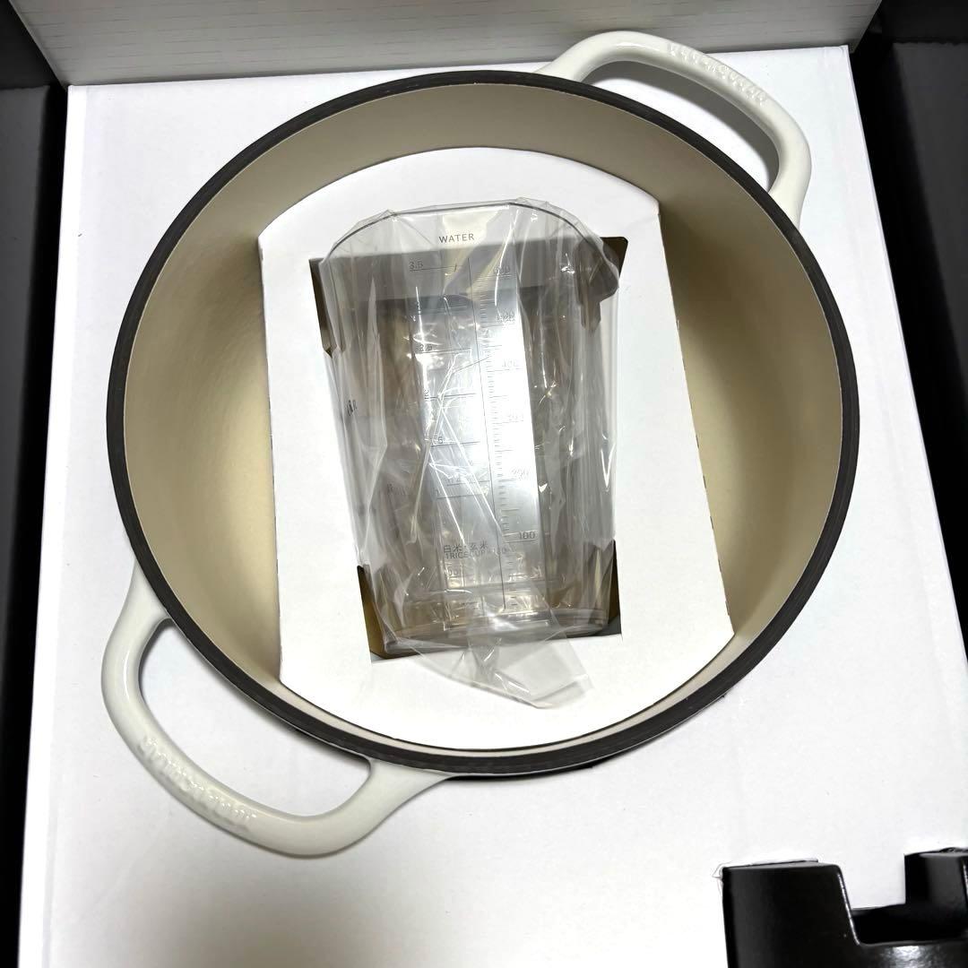 【新品未使用】VERMICULAR バーミキュラ　ライスポット 5合炊　ホワイト