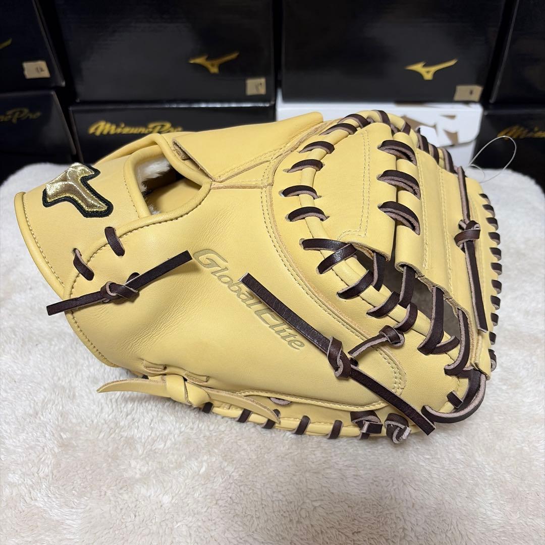 ミズノ　Global Elite 號　軟式　捕手用　キャッチャーミット　M-R型
