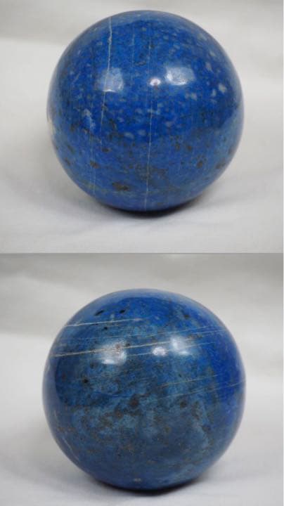 送料無料　天然石　ラピスラズリ　丸玉　75mm 690g