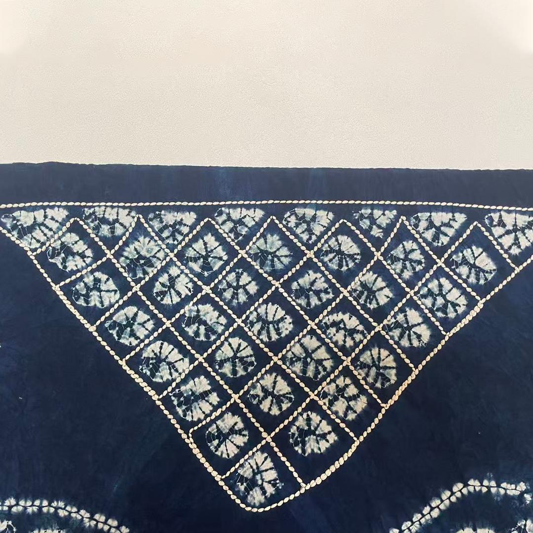 手染め 藍染 布 生地 手絞り 一点物 インテリア 雑貨用