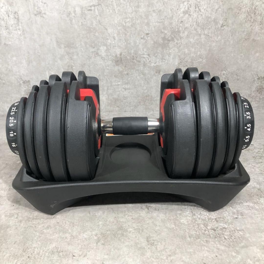 ① 人気 可変式 ダンベル 24kg ダイヤル式 15段階 簡単調節 筋トレ