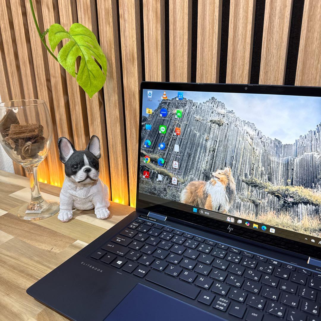 準美品2in1モデル‼️HP EliteBook☘ノートパソコン☘タッチペン付属