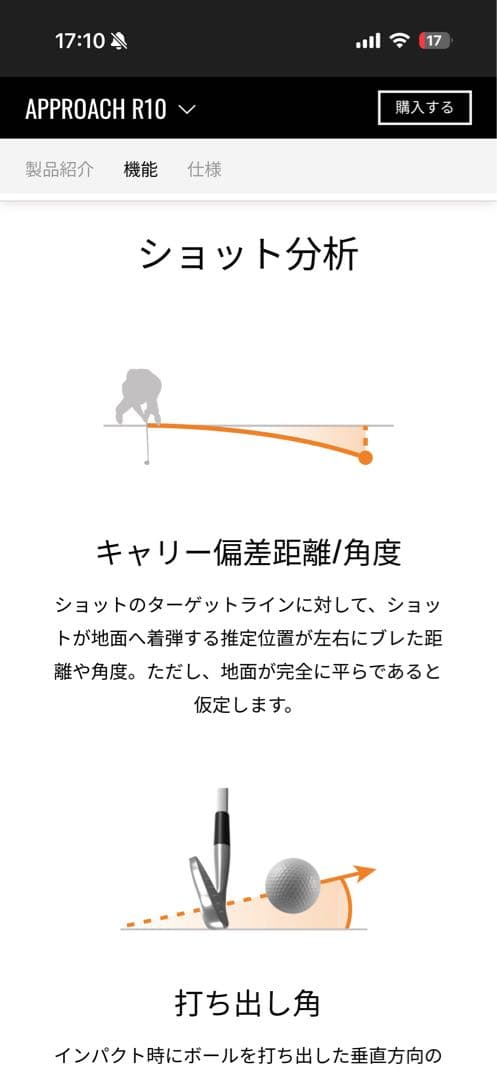 GARMIN APPROACH R10 ゴルフ弾道測定器