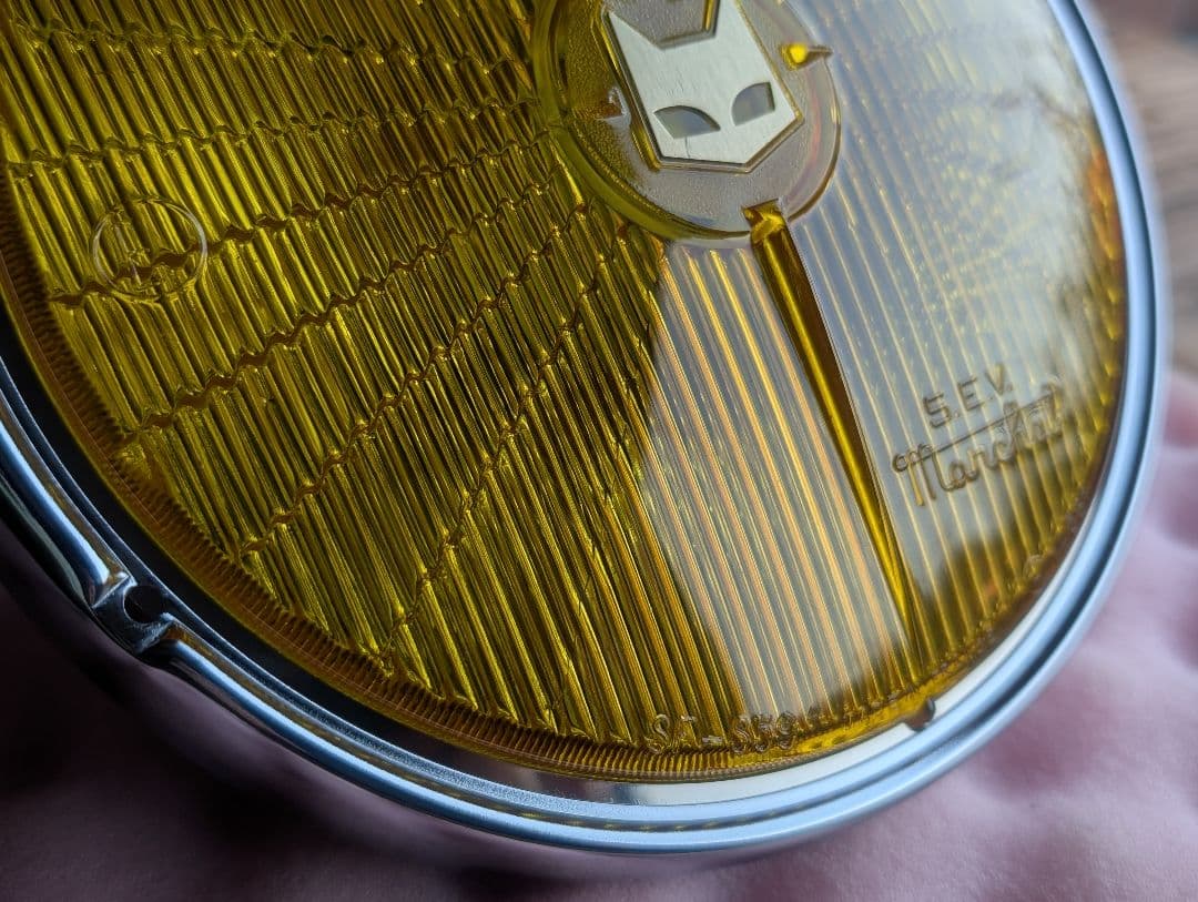 マーシャル 720 ヘッドライト イエローレンズ 金猫 リム付き キティカット