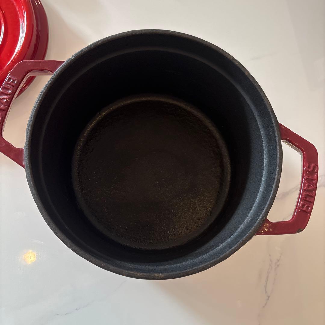 STAUB ココットラウンド赤 20cm