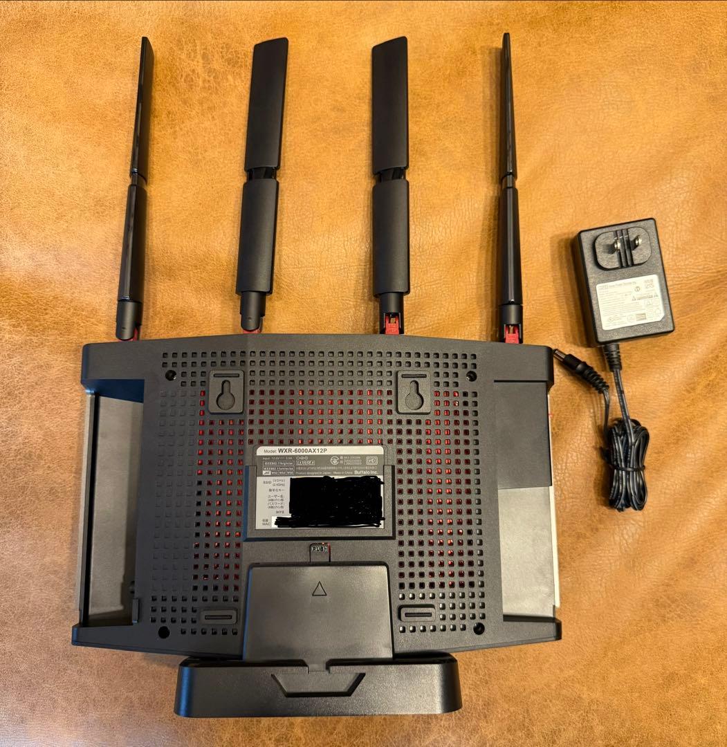 【ジャンク品】BUFFALO Wi-Fiルーター WXR-6000AX12P