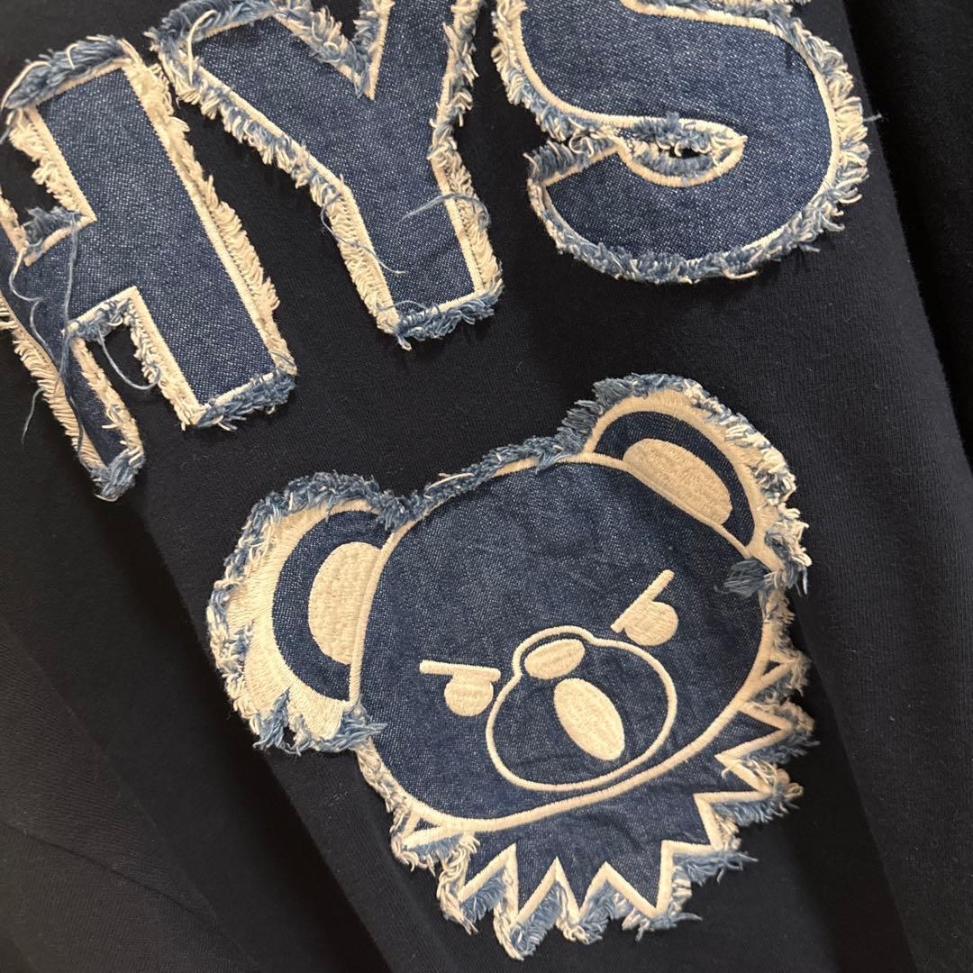 ヒステリックグラマー　HYS DEADアップリケ オーバーサイズスウェット