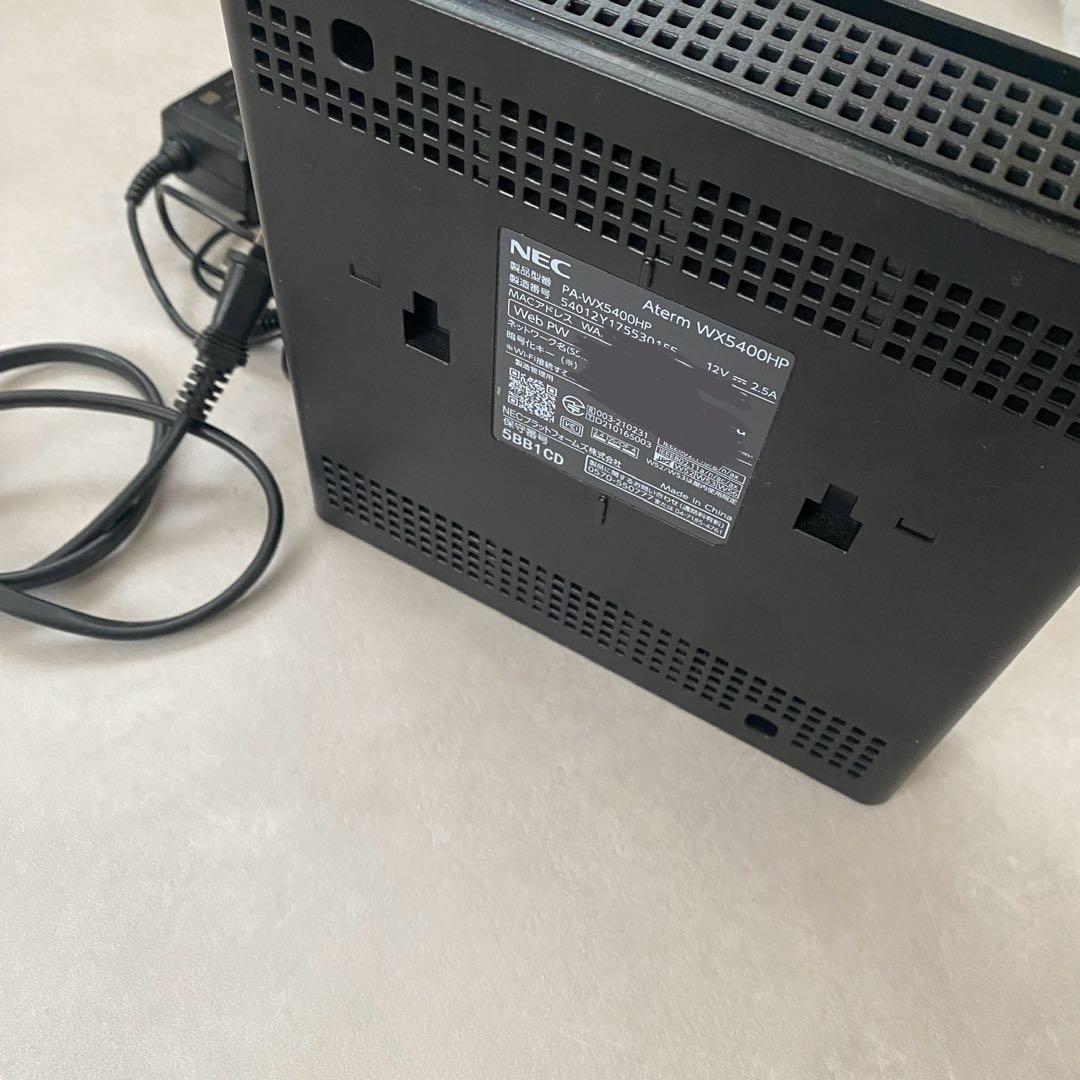 Aterm WX5400HP 無線LAN ルーター