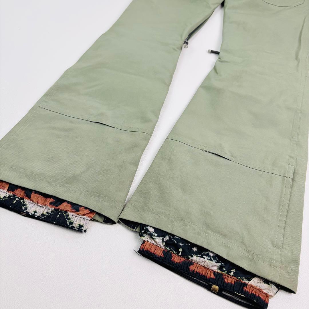 2460 バートン ビブパンツ カーキ 裏地付き つなぎ