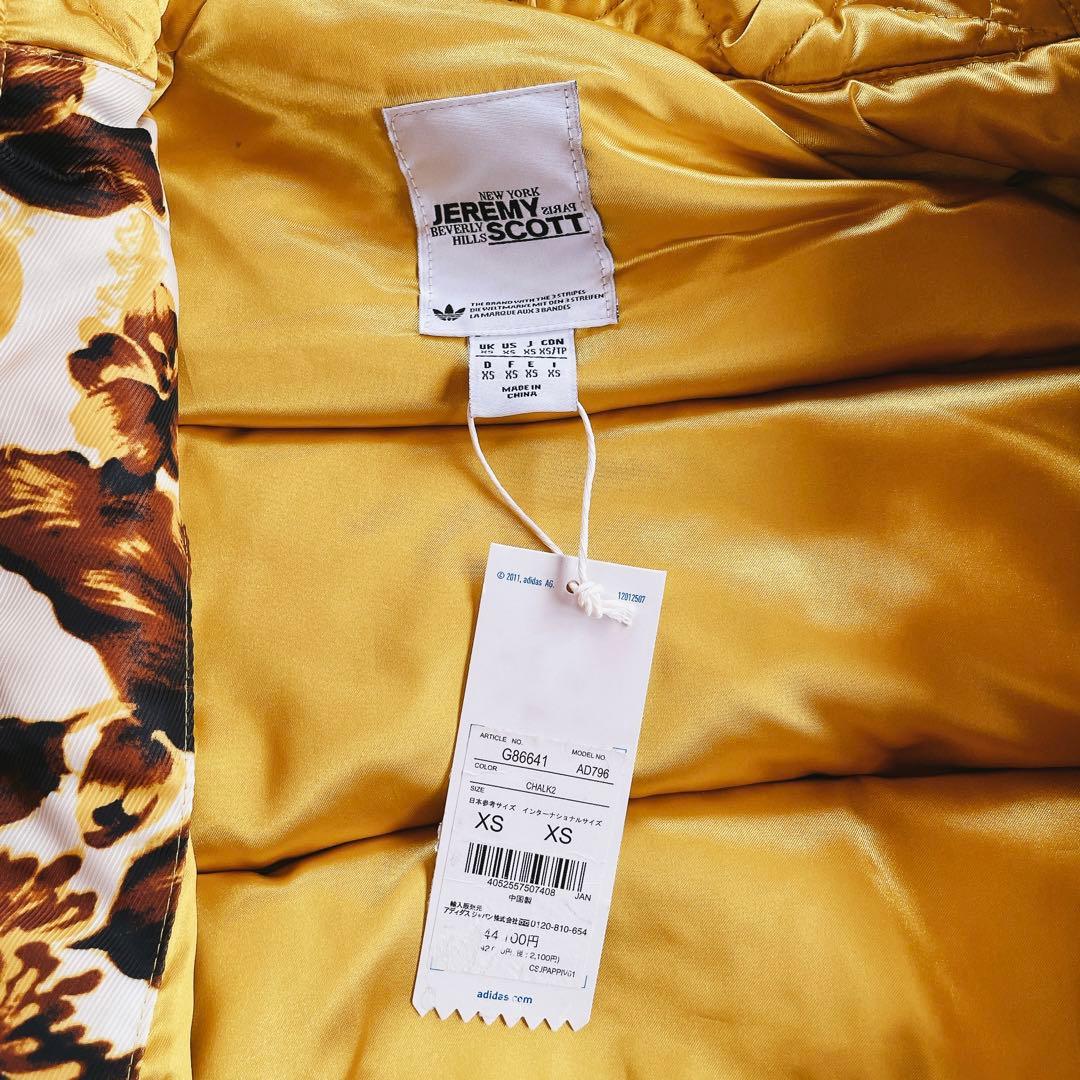 新品★タグ付き　ジェレミースコット アディダス　ハイビスカス柄　ショートブルゾン