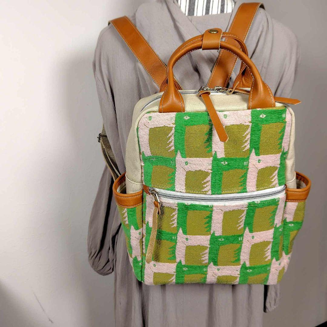 【専用】ミナペルホネン/サラブレッドマスタード/ボストン型トートリュック本革