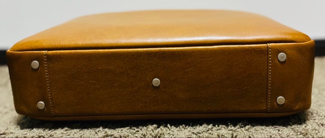 HERGOPOCH グレーズドレザー ブリーフケース ビジネスバッグ