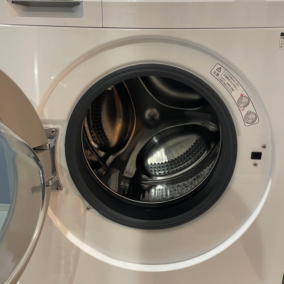 【送料込み】AQUAドラム式洗濯機 AQW-FV800E 8kg 2022年製造