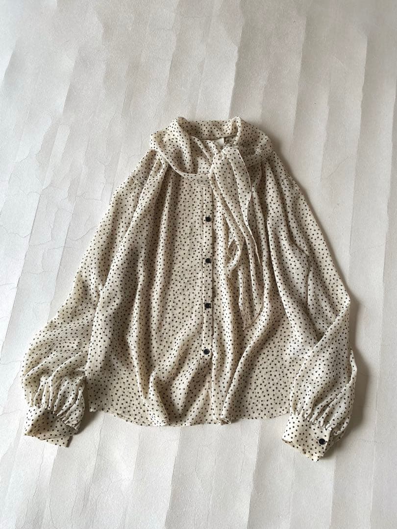 ユナイテッドアローズ AEWEN MATOPH 2wayボウタイシフォンブラウス