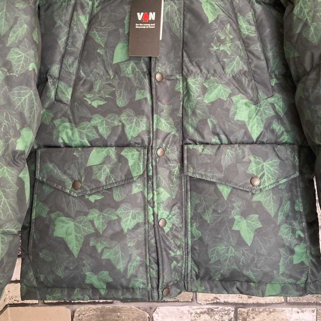 【未使用】VAN アイビー柄 ダウンジャケット ボタニカル柄 オシャレ メンズ