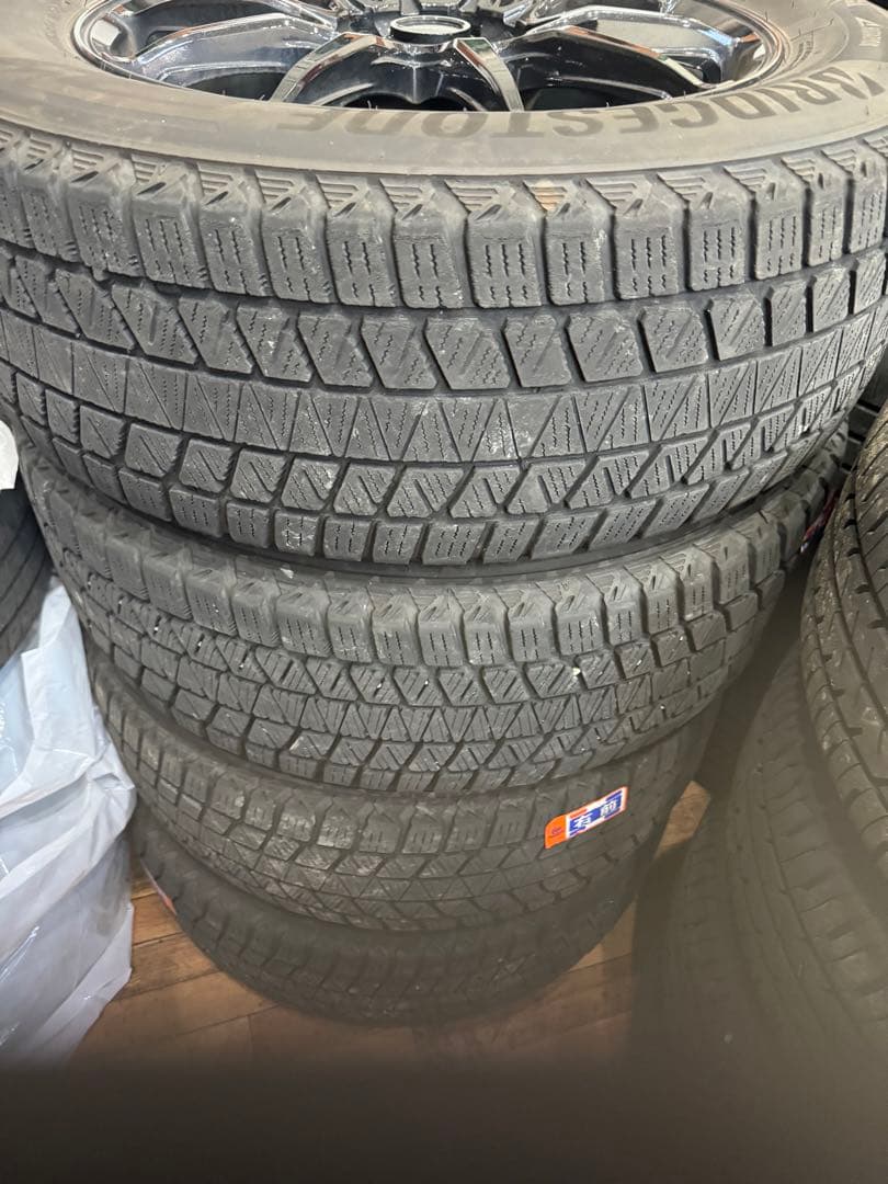 225/65R17 ブリヂストンタイヤ ブラックホイールセット