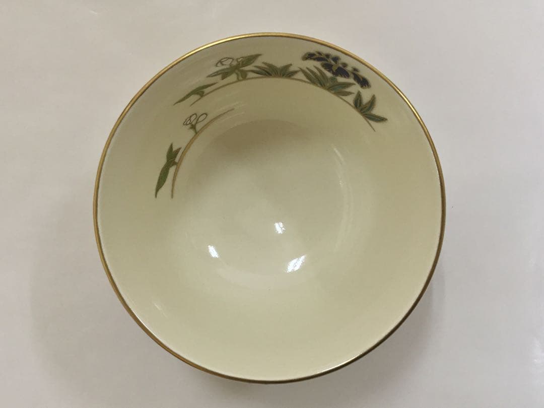 茶道具 杉田眞龍 茶碗 杜若 小判印 清閑寺窯 新品