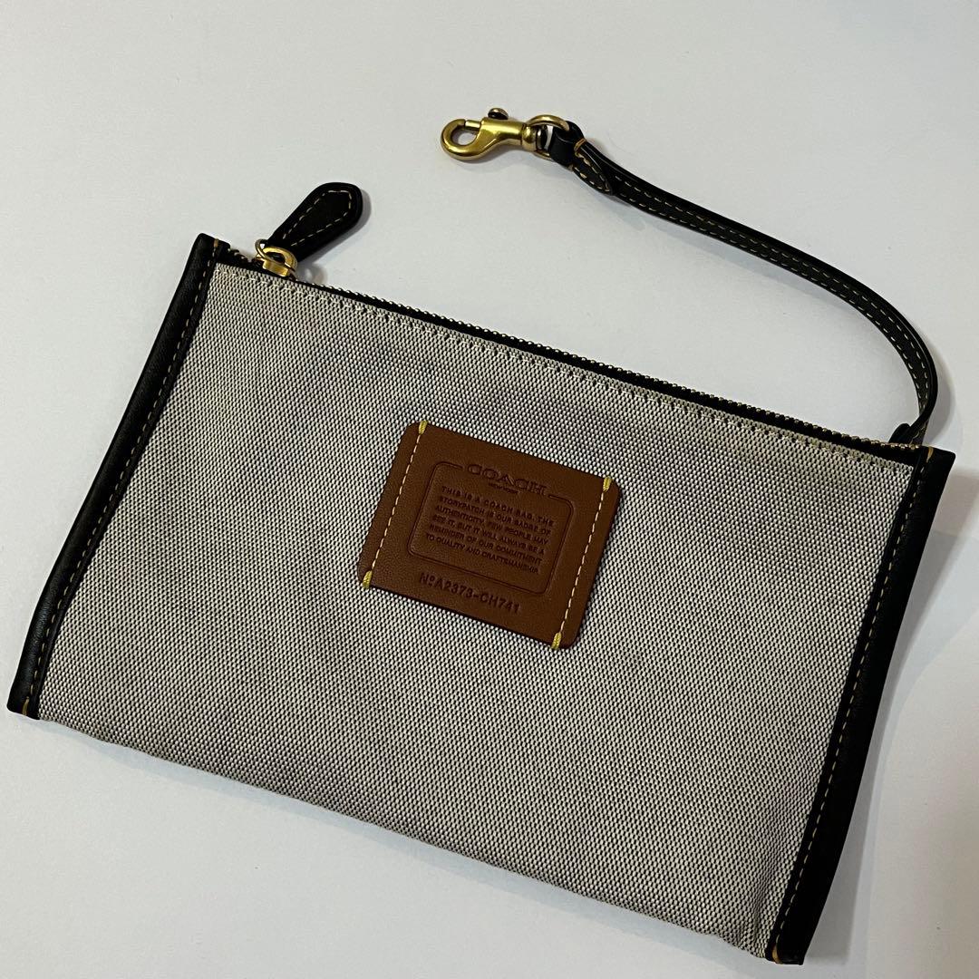 美品【23SS】完売品 COACH コーチ かごバッグ ストロースモールトート