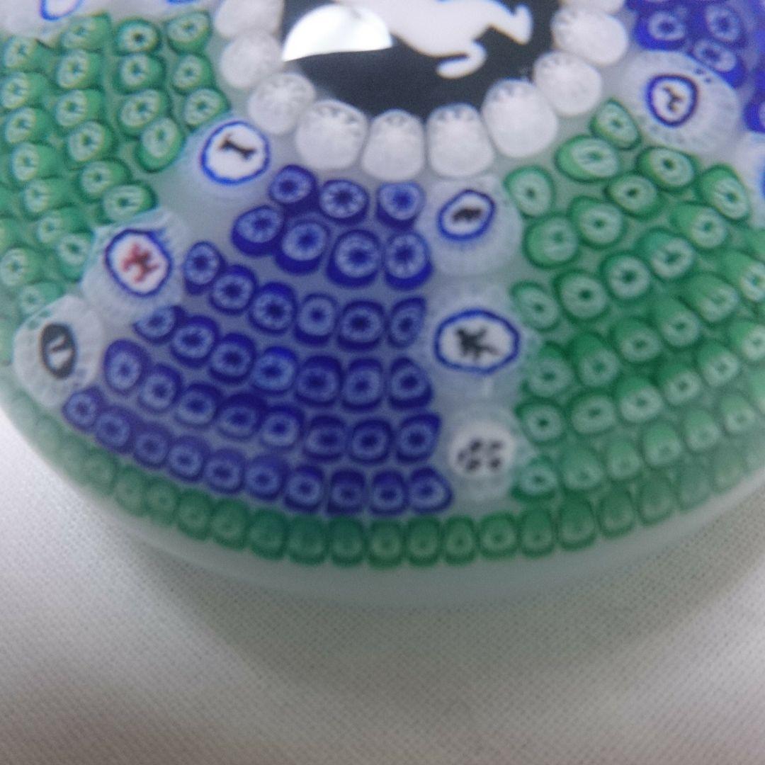 バカラ ガラス　ペーパーウェイト　ミルフィオリ