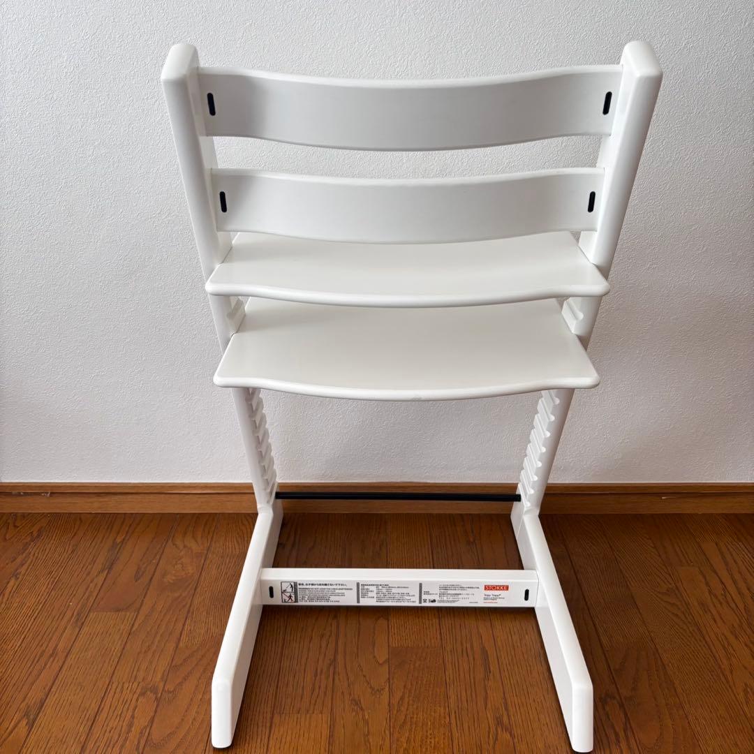 ＊美品＊ストッケ　トリップ トラップ　ベビーチェア+ベビーセット　ホワイト
