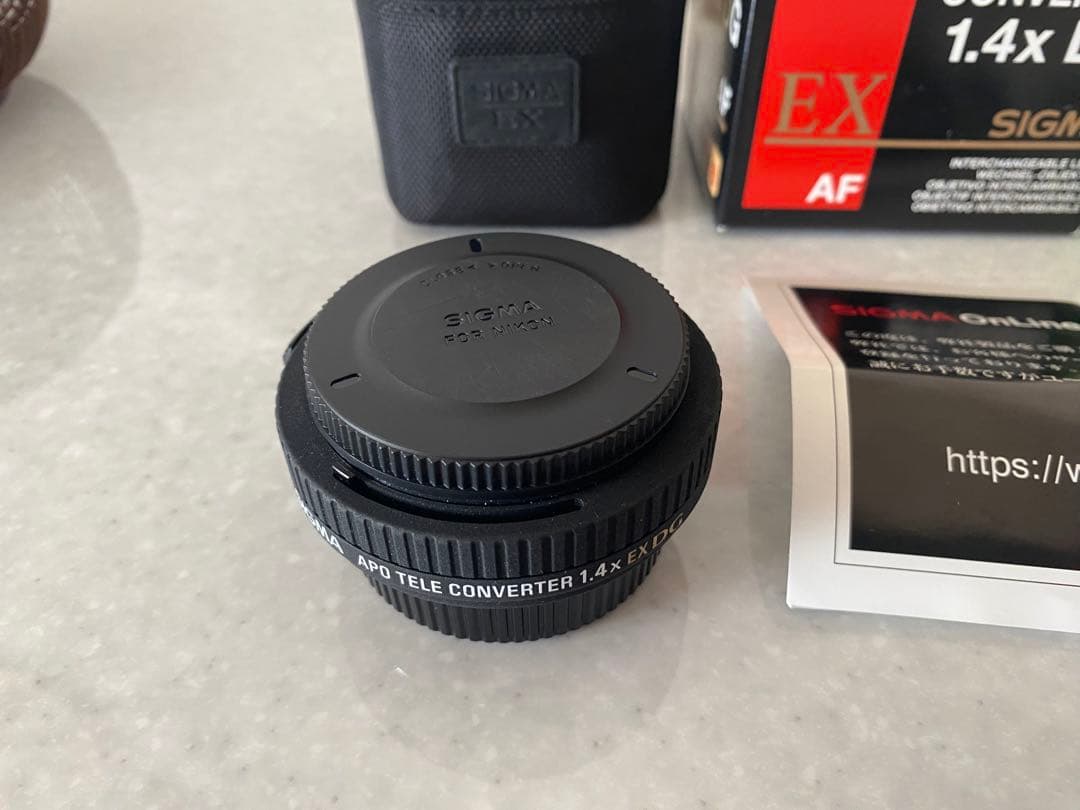 NIKKOR Fレンズ使用可　SIGMA1.4x2.0xEX DG 二個セット