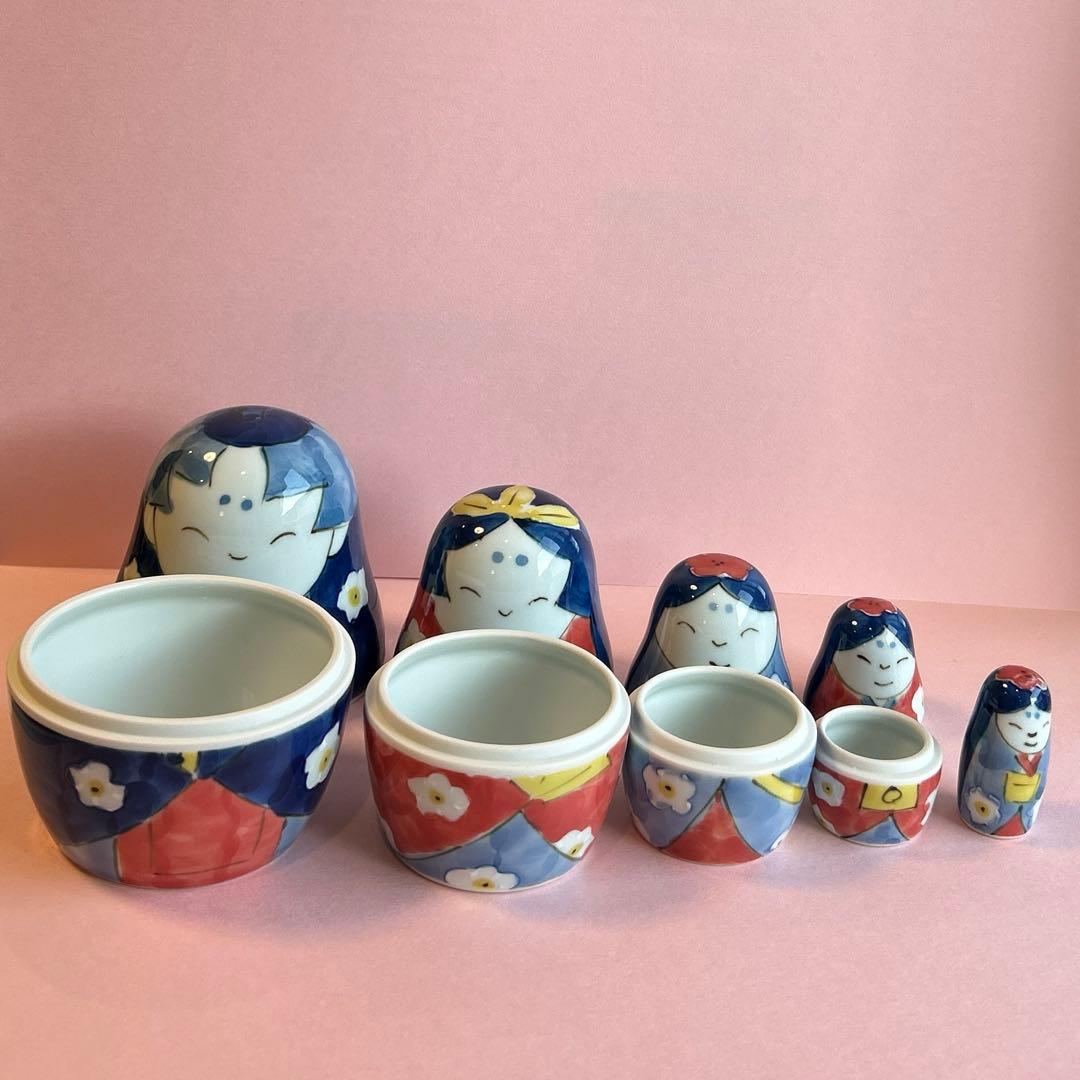 波佐見のお雛さん 有田焼 マトリョーシカ 雛飾り ひな祭り 桃の節句