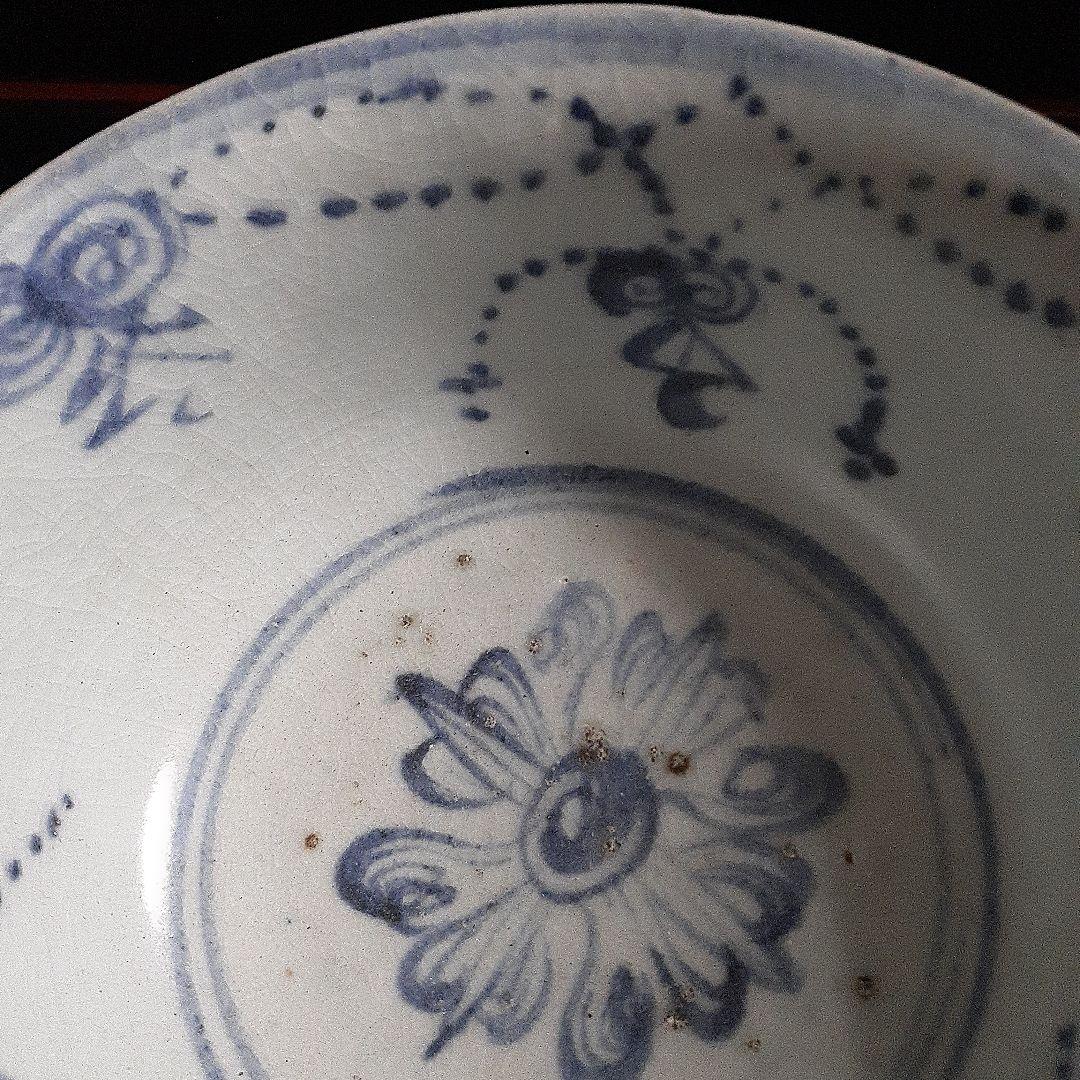 中国明朝中期頃の染付け碗