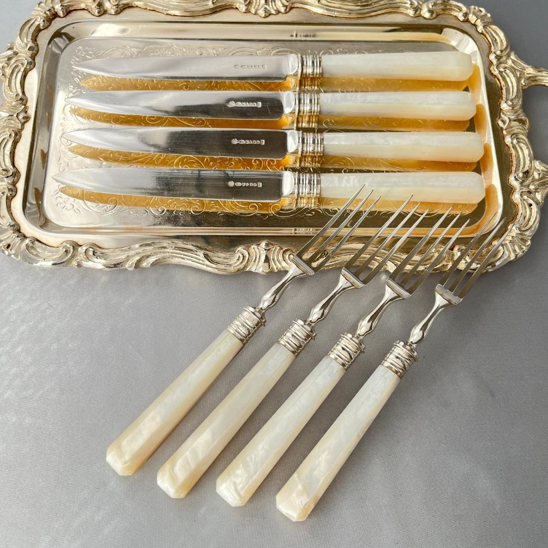 【William Yates 】【純銀継手 / 白蝶貝】パストリーセット