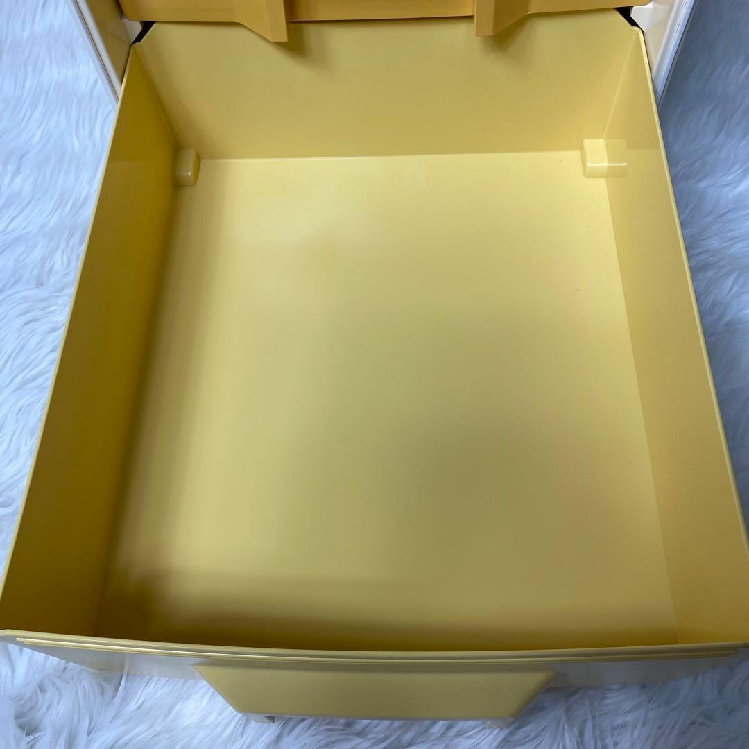 Tupperware スーパーチェスト ミニ 引出し２段 アイボリー白系