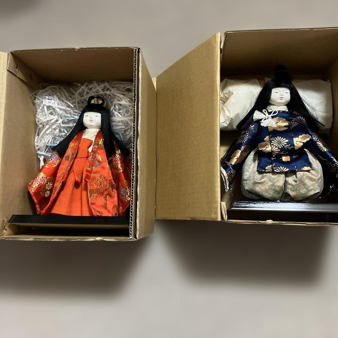 日本人形　男の子女の子　上品な顔立ち